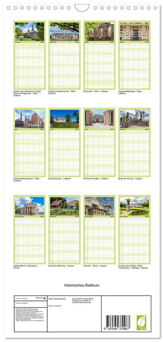 Historisches Baltikum (CALVENDO Familienplaner 2027)