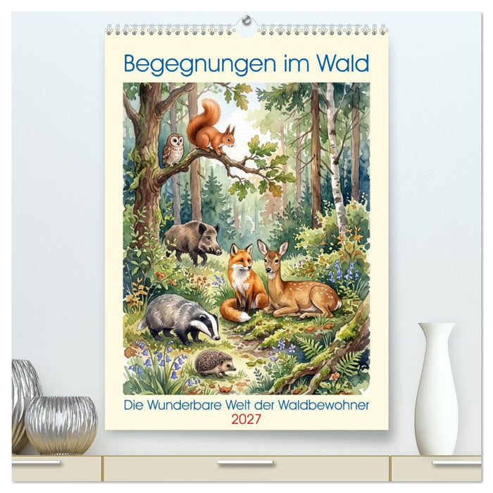 Begegnungen im Wald (CALVENDO Premium Wandkalender 2027)