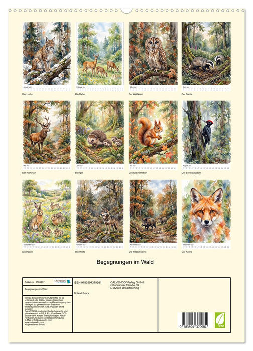Begegnungen im Wald (CALVENDO Premium Wandkalender 2027)