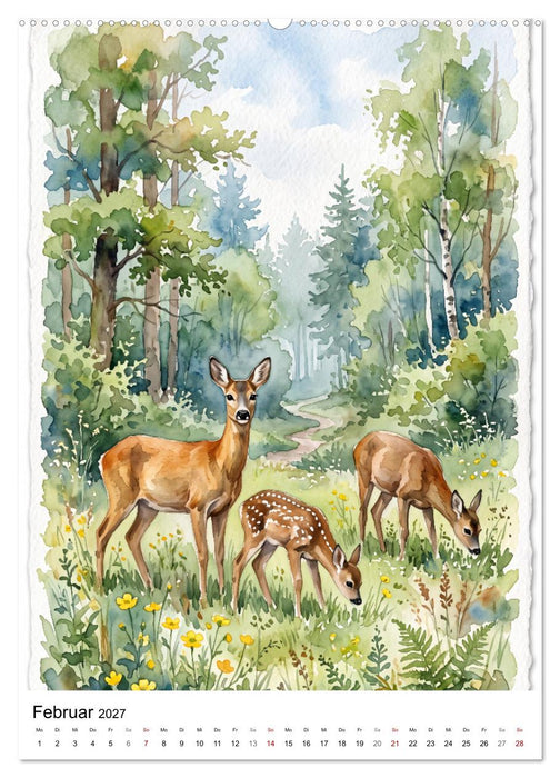 Begegnungen im Wald (CALVENDO Premium Wandkalender 2027)