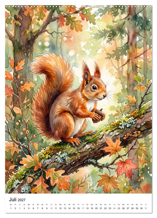 Begegnungen im Wald (CALVENDO Premium Wandkalender 2027)