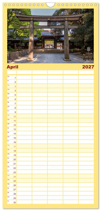 Tokio. Die faszinierende Metropole Japans (CALVENDO Familienplaner 2027)