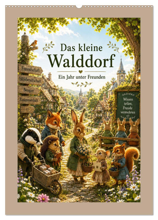 Das kleine Walddorf (CALVENDO Wandkalender 2027)