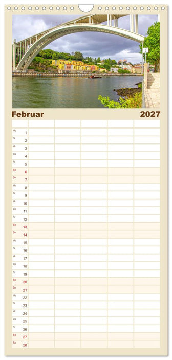 Ein Herz für Porto (CALVENDO Familienplaner 2027)