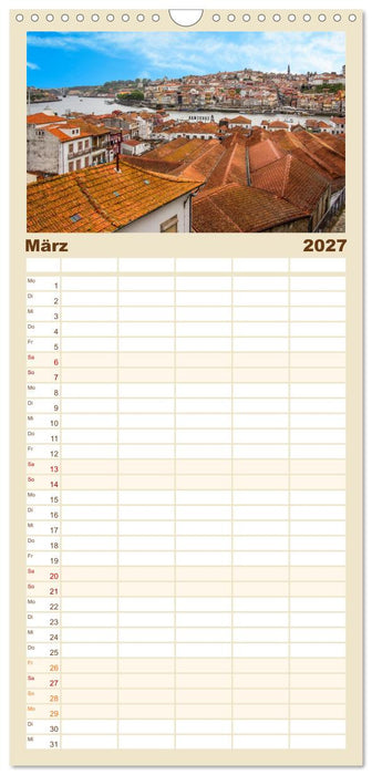 Ein Herz für Porto (CALVENDO Familienplaner 2027)