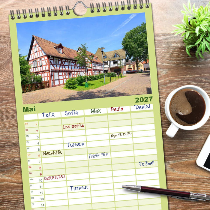 Einfach Kelsterbach am Main (CALVENDO Familienplaner 2027)