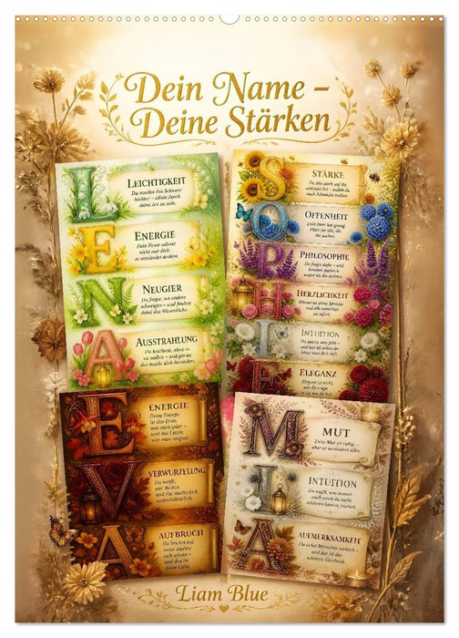 Dein Name - Deine Stärken (CALVENDO Wandkalender 2027)