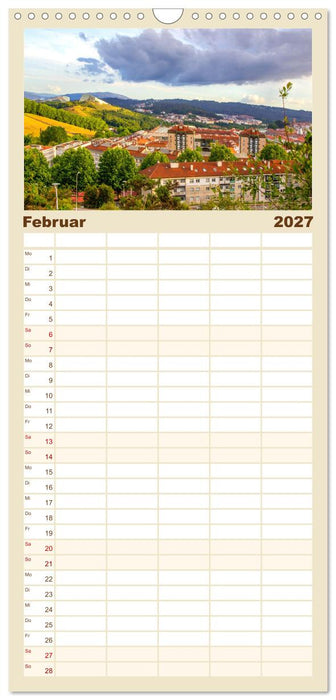 Ein Herz für Santiago de Compostela (CALVENDO Familienplaner 2027)