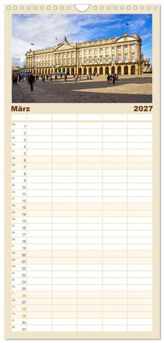 Ein Herz für Santiago de Compostela (CALVENDO Familienplaner 2027)