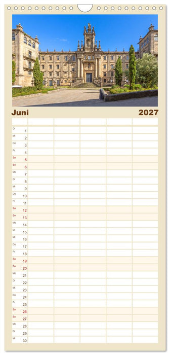 Ein Herz für Santiago de Compostela (CALVENDO Familienplaner 2027)