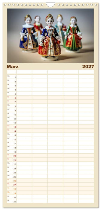 Thüringer - Porzellankunst - Handwerk (CALVENDO Familienplaner 2027)