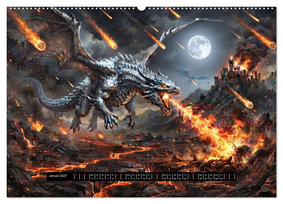 Drachen - Sinnbild des Chaos (CALVENDO Premium Wandkalender 2027)