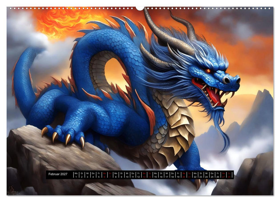 Drachen - Sinnbild des Chaos (CALVENDO Premium Wandkalender 2027)