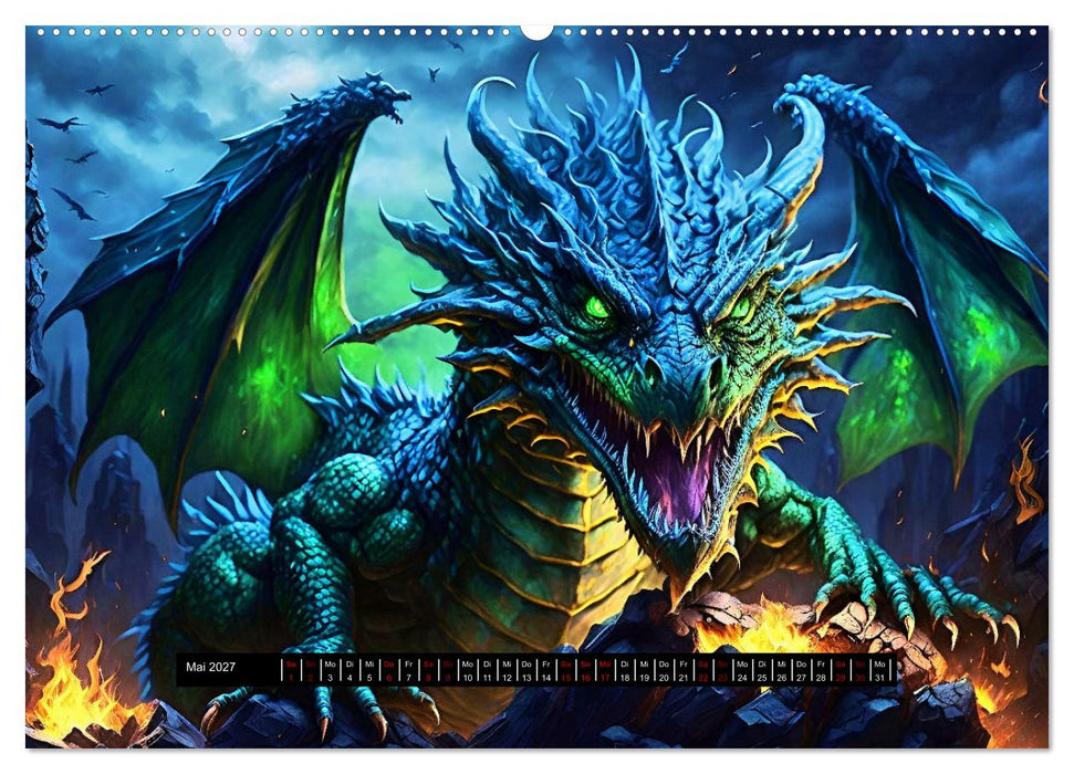 Drachen - Sinnbild des Chaos (CALVENDO Premium Wandkalender 2027)
