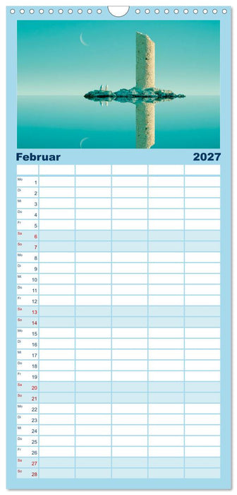 Wo Wasser Träume bewahrt (CALVENDO Familienplaner 2027)