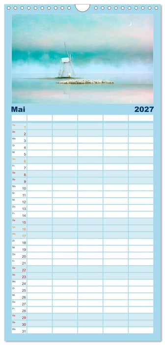 Wo Wasser Träume bewahrt (CALVENDO Familienplaner 2027)