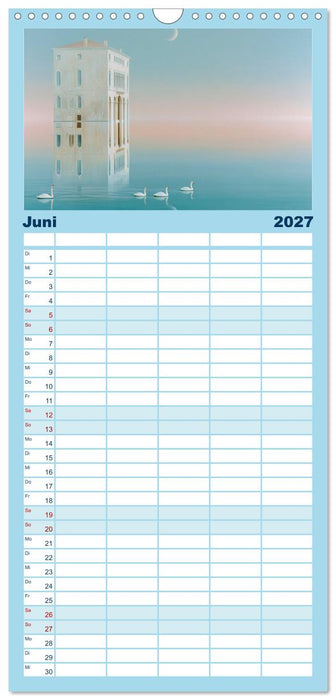 Wo Wasser Träume bewahrt (CALVENDO Familienplaner 2027)