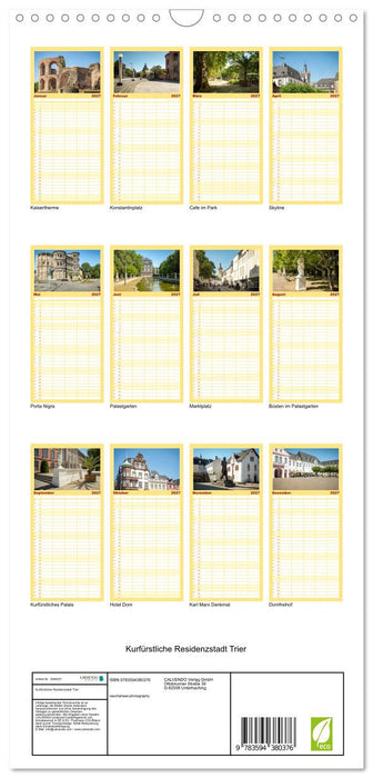 Kurfürstliche Residenzstadt Trier (CALVENDO Familienplaner 2027)