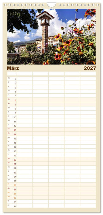 Glückliches Bhutan (CALVENDO Familienplaner 2027)