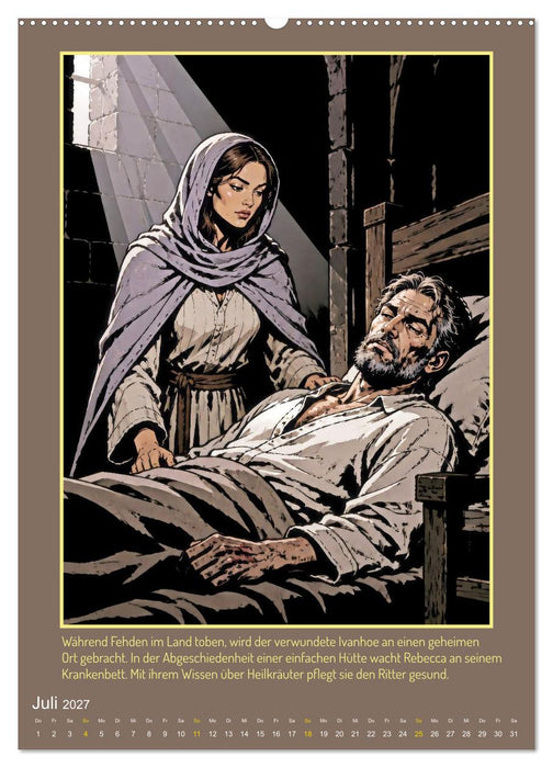 Ritter Ivanhoe, Ehre und Schatten (CALVENDO Premium Wandkalender 2027)
