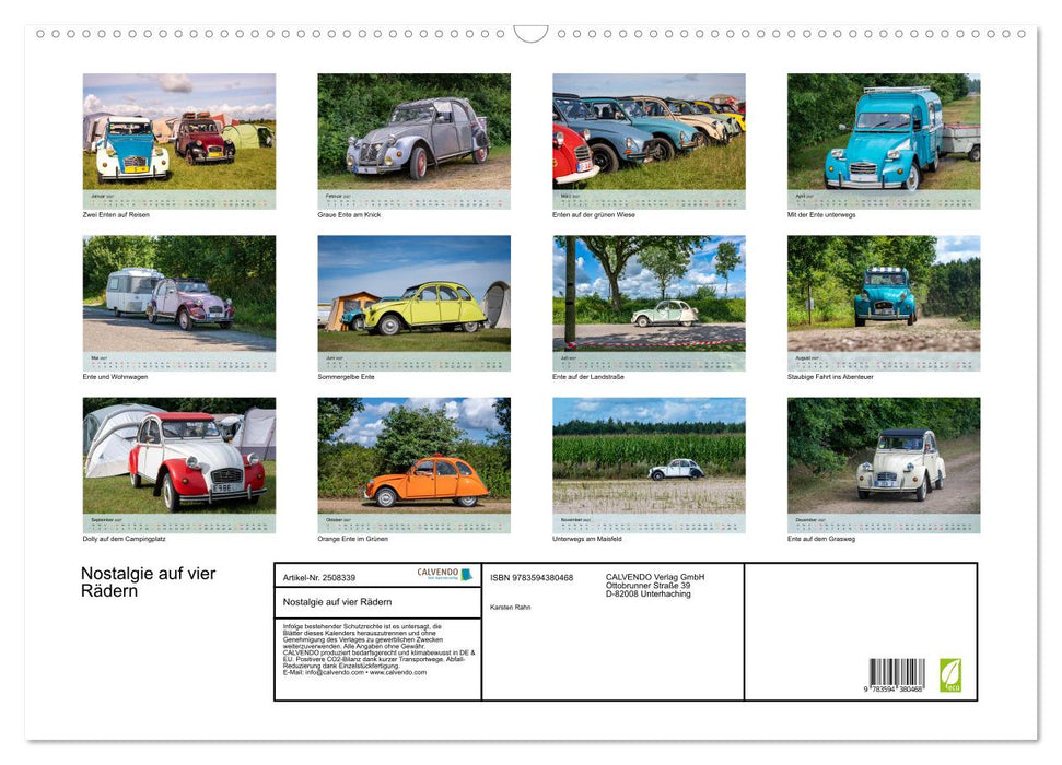 Nostalgie auf vier Rädern (CALVENDO Wandkalender 2027)