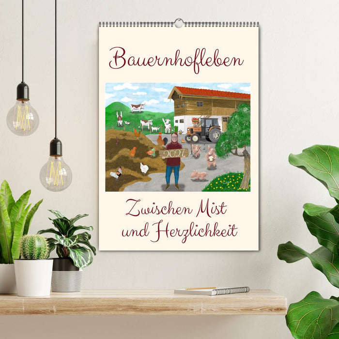 Bauernhofleben zwischen Mist und Herzlichkeit (CALVENDO Wandkalender 2027)