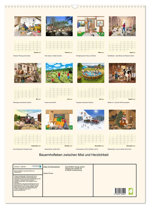 Bauernhofleben zwischen Mist und Herzlichkeit (CALVENDO Wandkalender 2027)