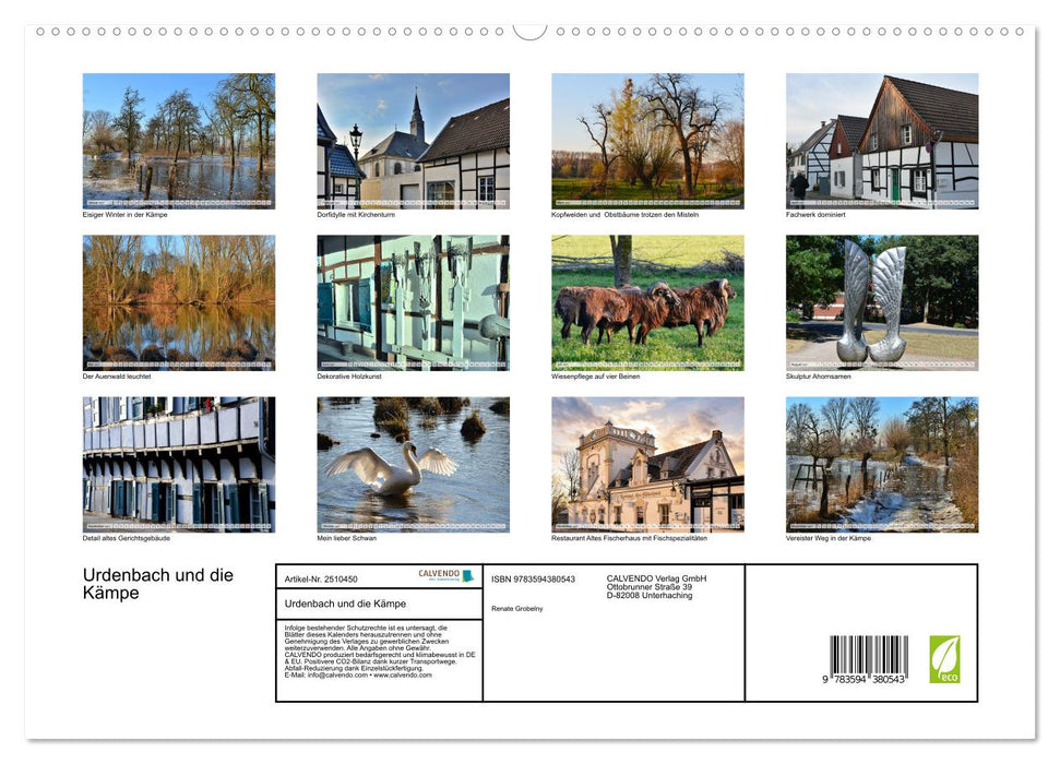 Urdenbach und die Kämpe (CALVENDO Premium Wandkalender 2027)