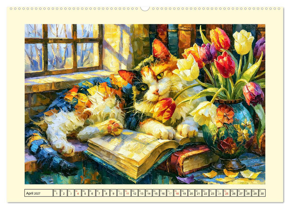 Cozy Cat Moments. Kuschelzeit und leises Schnurren (CALVENDO Premium Wandkalender 2027)