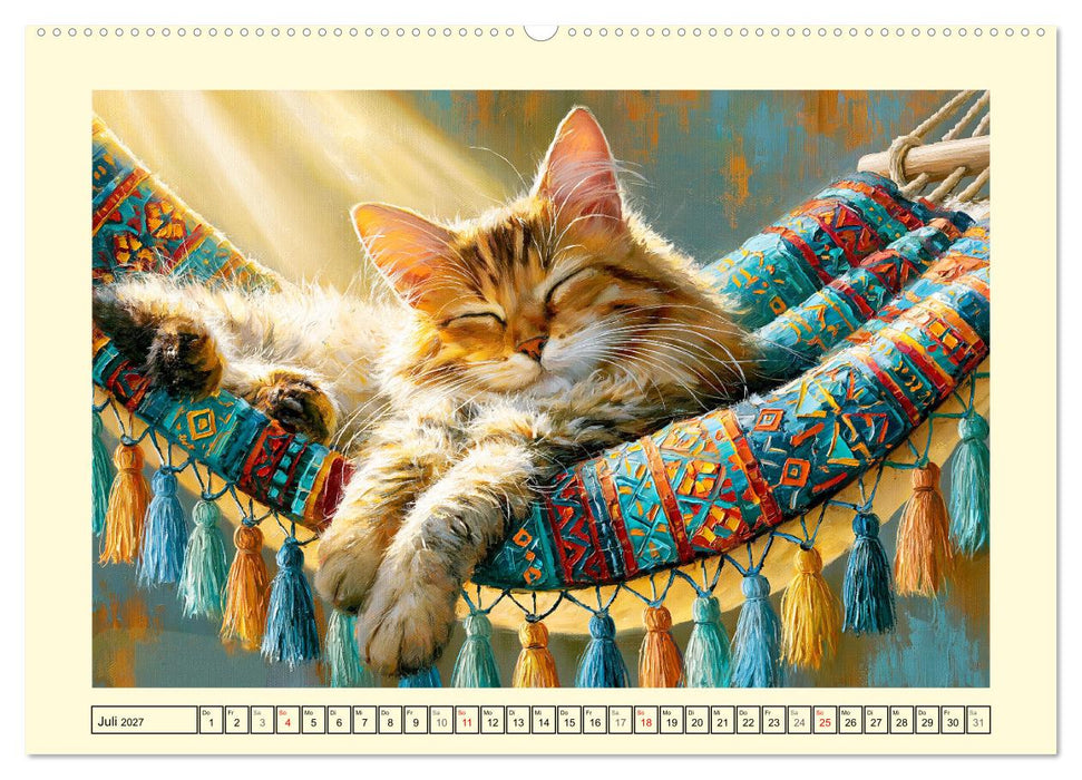 Cozy Cat Moments. Kuschelzeit und leises Schnurren (CALVENDO Premium Wandkalender 2027)
