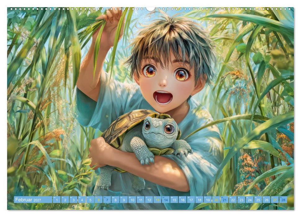 Manga Figuren - Illustrationen (CALVENDO Premium Wandkalender 2027)