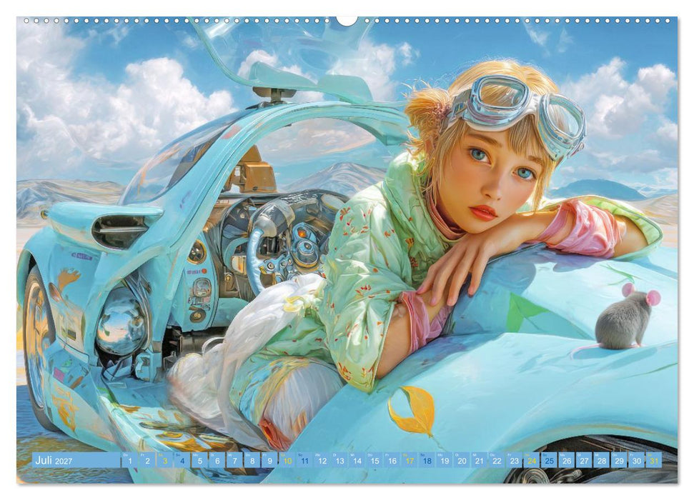 Manga Figuren - Illustrationen (CALVENDO Premium Wandkalender 2027)