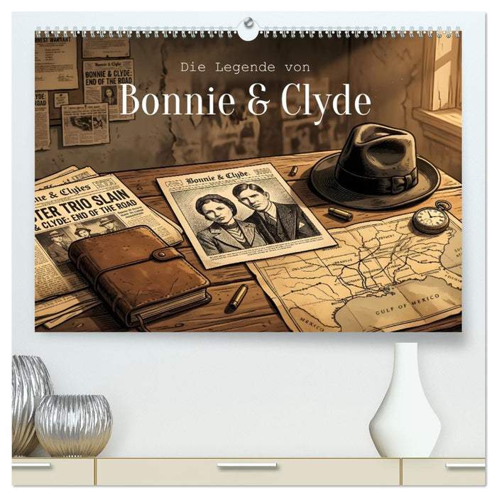 Die Legende von Bonnie & Clyde (CALVENDO Premium Wandkalender 2027)