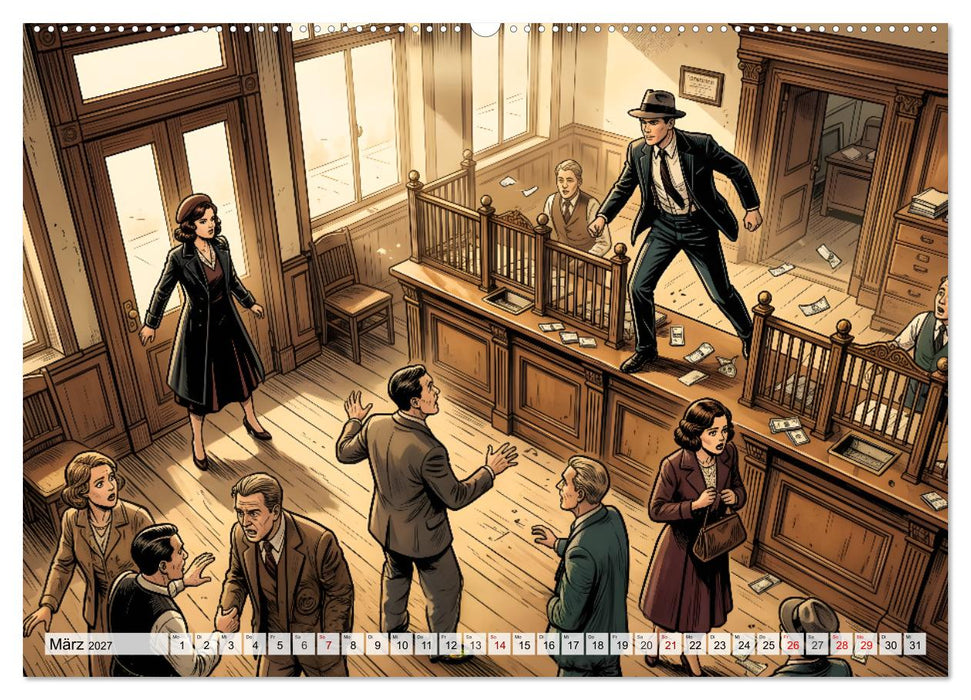 Die Legende von Bonnie & Clyde (CALVENDO Premium Wandkalender 2027)