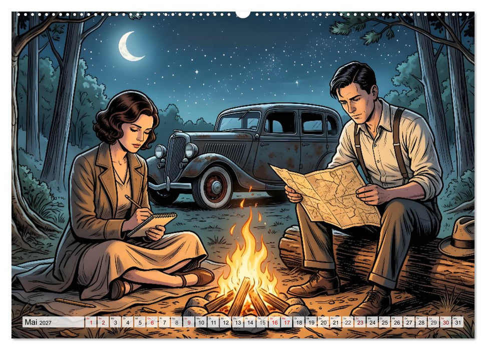 Die Legende von Bonnie & Clyde (CALVENDO Premium Wandkalender 2027)