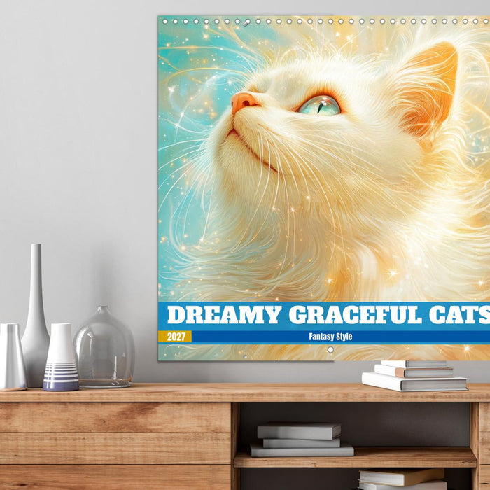 Dreamy Graceful Cats - Fantasy Style (CALVENDO Monthly Calendar 2027)