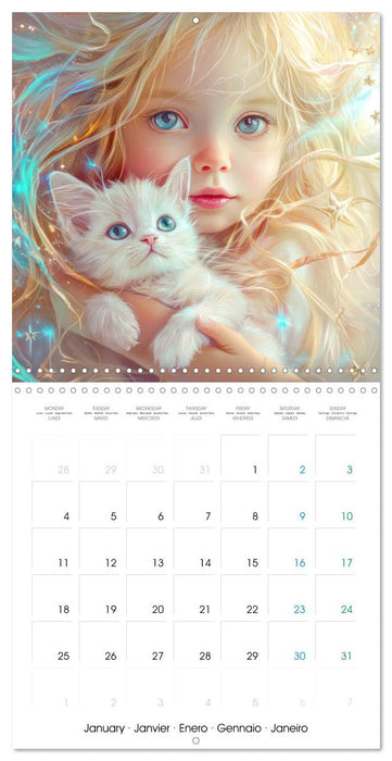 Dreamy Graceful Cats - Fantasy Style (CALVENDO Monthly Calendar 2027)