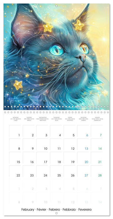 Dreamy Graceful Cats - Fantasy Style (CALVENDO Monthly Calendar 2027)