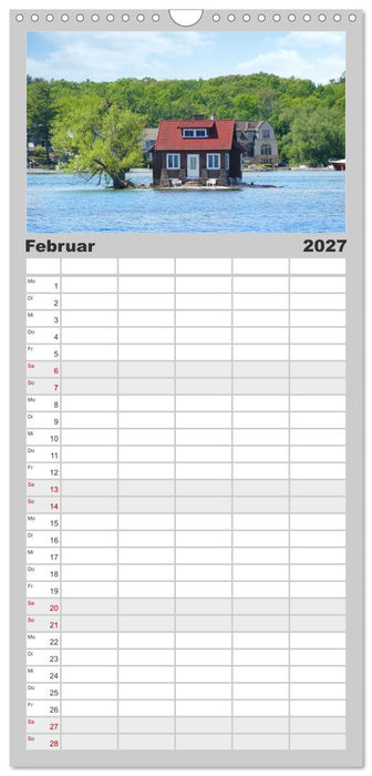 Kanada Nationalparks und die Magie des Wassers (CALVENDO Familienplaner 2027)