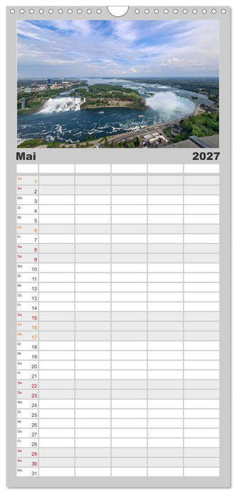 Kanada Nationalparks und die Magie des Wassers (CALVENDO Familienplaner 2027)