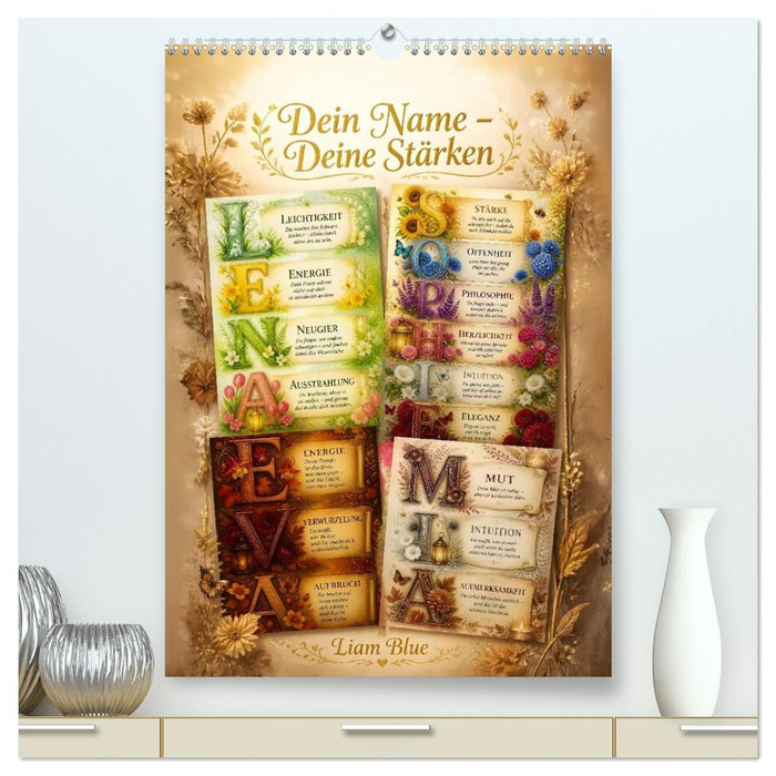 Dein Name - Deine Stärken (CALVENDO Premium Wandkalender 2027)