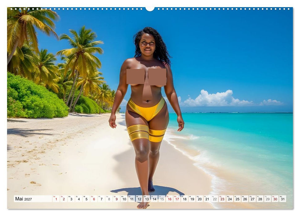 Stolze Kurven, dunkle Haut, pures Gold (CALVENDO Wandkalender 2027)
