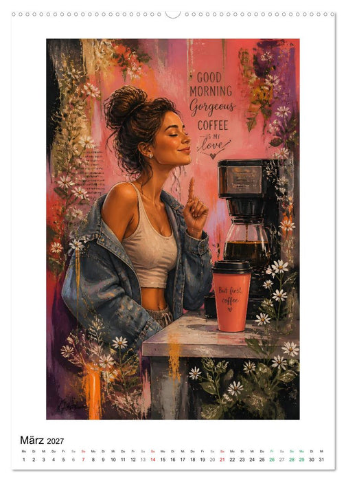 Erst der Kaffee (CALVENDO Premium Wandkalender 2027)