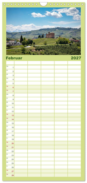 Piemont erleben (CALVENDO Familienplaner 2027)