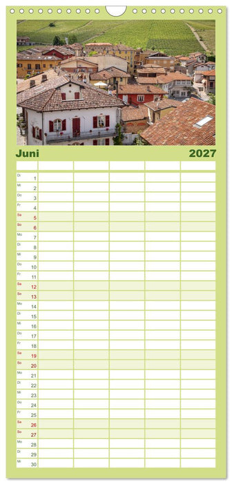 Piemont erleben (CALVENDO Familienplaner 2027)