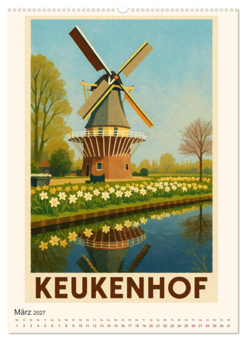 Charmante Holland-Ansichten (CALVENDO Premium Wandkalender 2027)