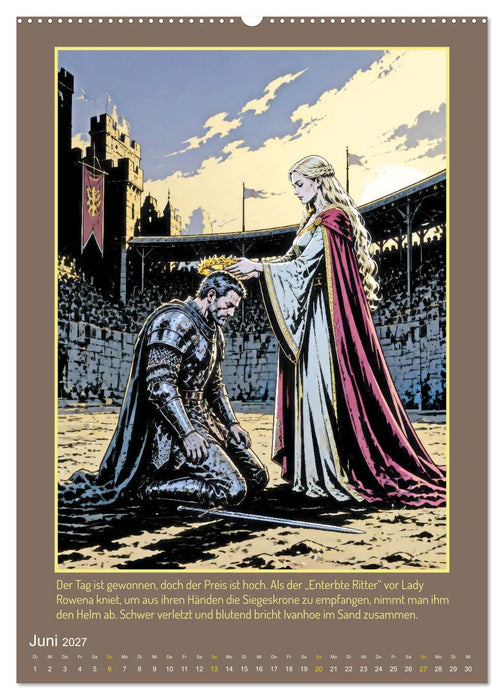 Ritter Ivanhoe, Ehre und Schatten (CALVENDO Wandkalender 2027)