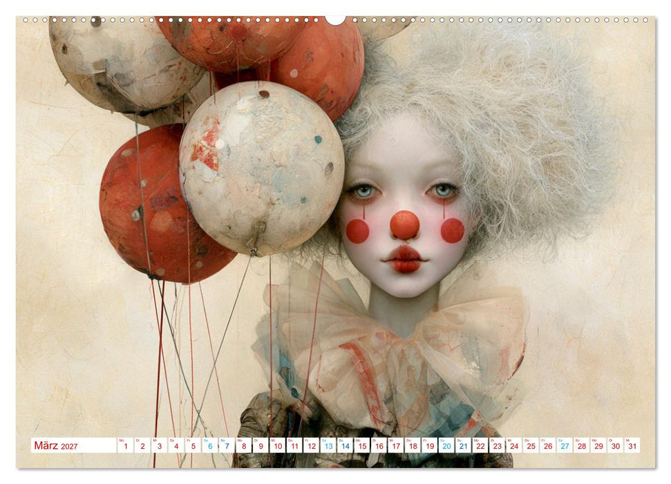 Pierrots sonderbare Welt (CALVENDO Wandkalender 2027)