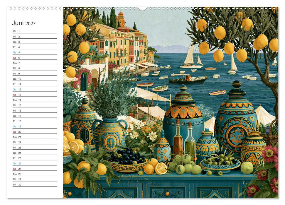 Mediterrane Sehnsucht (CALVENDO Premium Wandkalender 2027)
