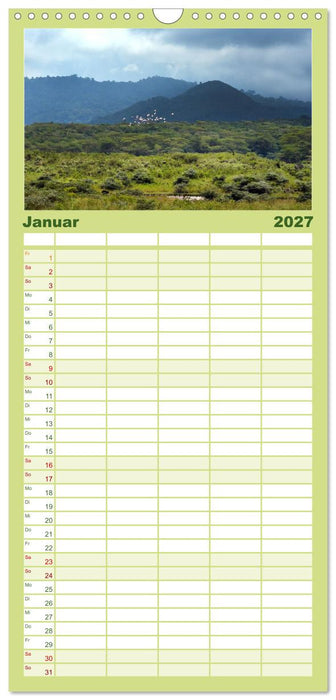 Erlebe mit mir die Landschaften Tansanias (CALVENDO Familienplaner 2027)